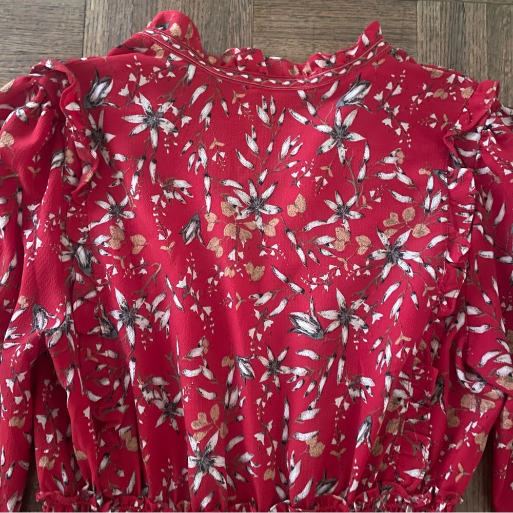 Max Studio London red maxi dress size L - Picture 7 of 8